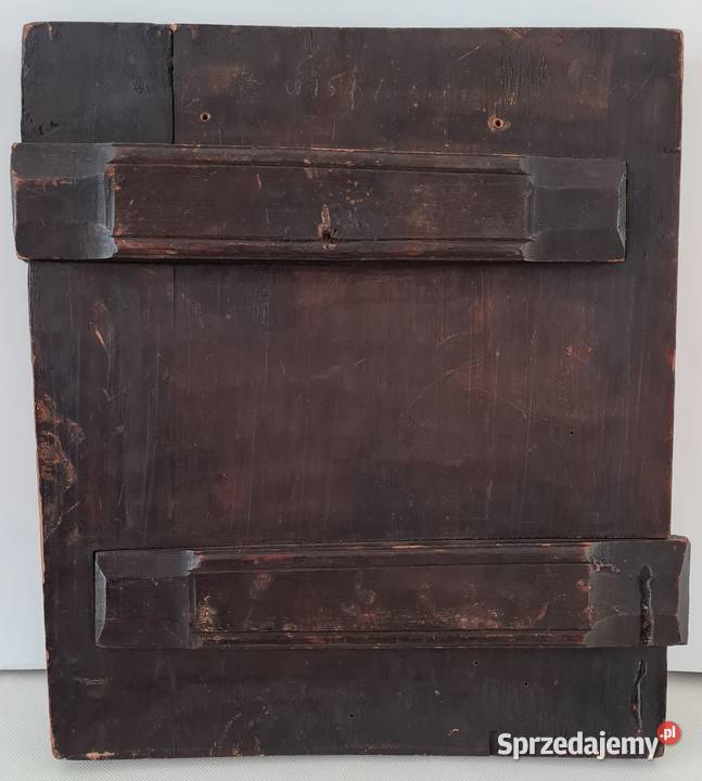 Ikona Święty Mikołaj z Miry XIX wiek 0219 Malarstwo mazowieckie Warszawa