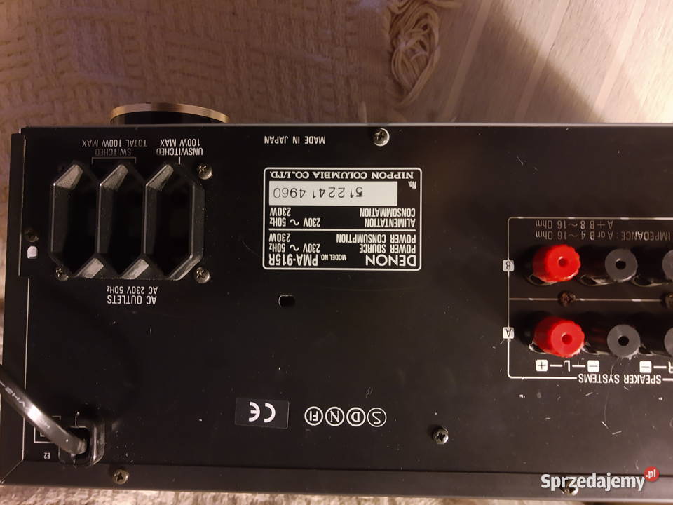 Denon PMA915R z pilotem mocny wzmacniacz w Zduńska Wola