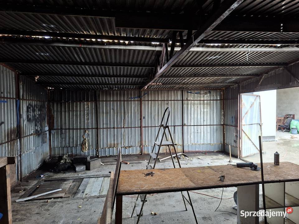 Garaż blaszany 8x6m 48m hala TRANSPORT Chełmno sprzedam