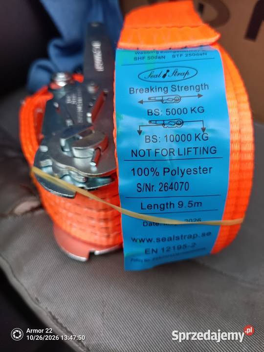 Pasy transportowe 10m Suwałki sprzedam