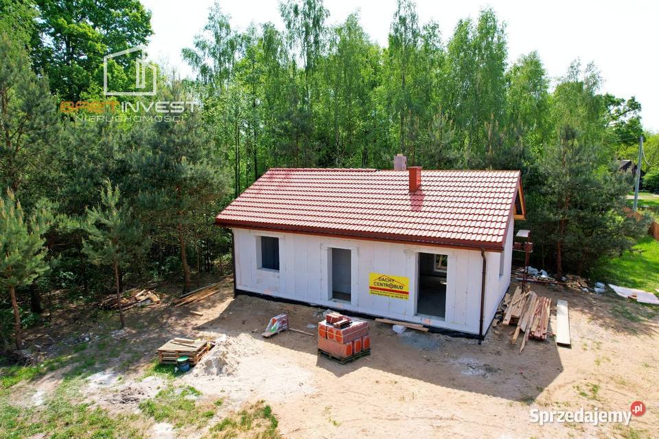 Nowoczesny dom całoroczny w stanie surowym Nowe Drozdowo