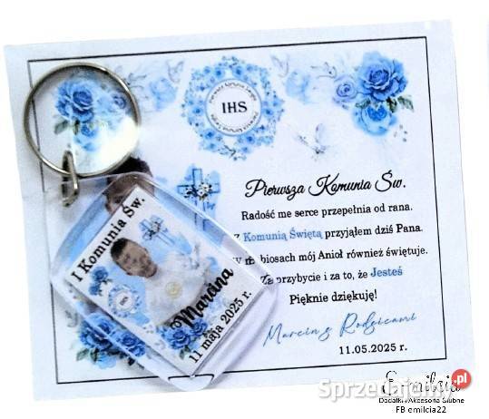 Breloczki ze zdjęciem dziecka jako podziękowania Pozostałe Zielona Góra