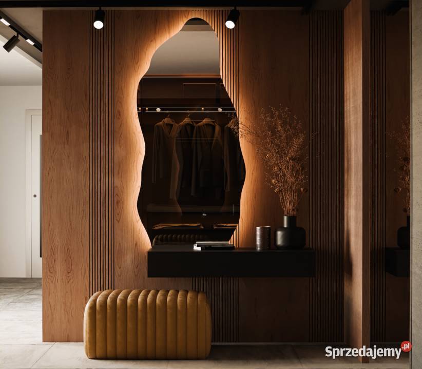Lustro TERRA LED designerskie organiczne z mazowieckie Warszawa sprzedam