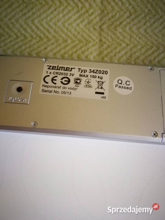 Elektroniczna waga łazienkowa Zelmer Ultra Slim Pozostałe Szczecin