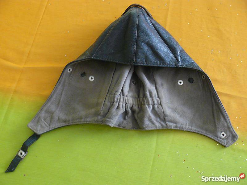 czapka pilotka niemiecka skórzana 58 Pisz