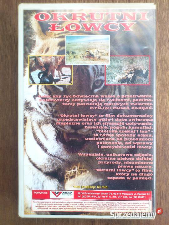 Okrutni Łowcy Myśliwi Muszą Zabijać VHS 1995 Ruda Śląska