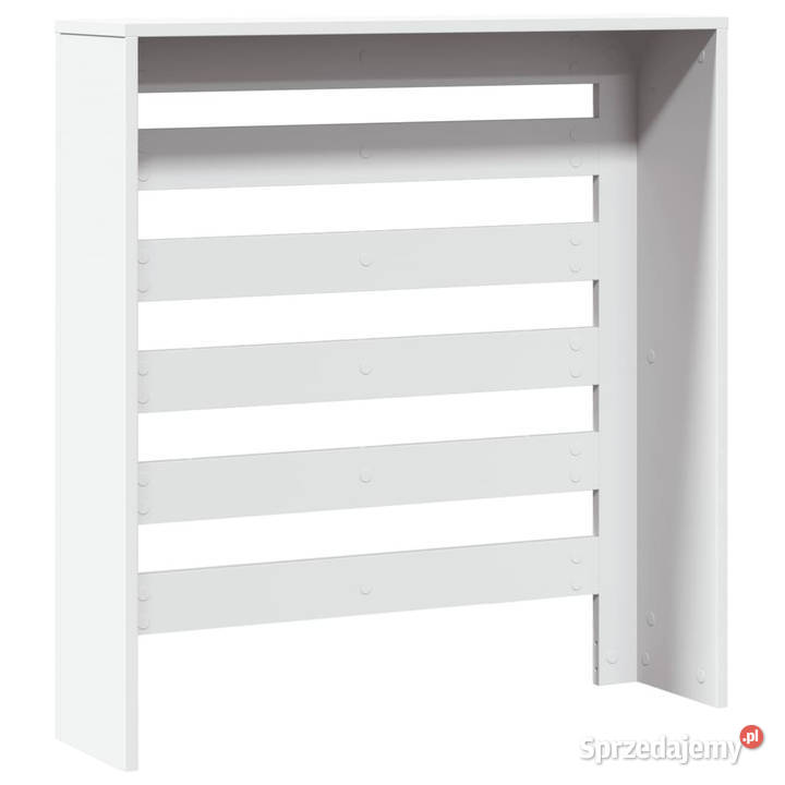 Osłona na grzejnik biała 78x20x82 materiał Warszawa
