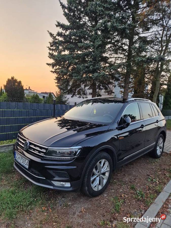 Tiguan 2017r 20 tdi 190 4x4 dsg highline zamiana 190KM Chojnice sprzedam