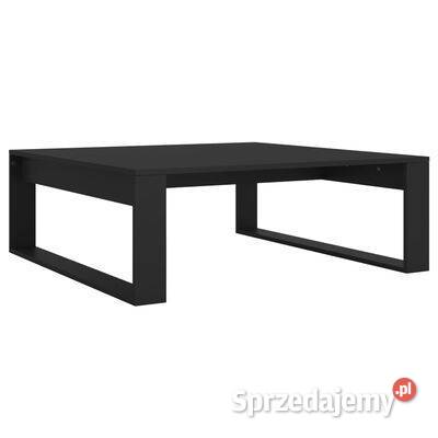 Stolik kawowy czarny 100x100x35 materiał Warszawa