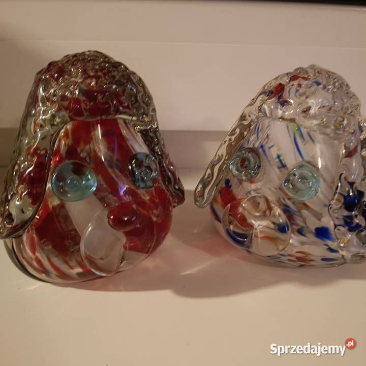 Szklane figurki pieski w stylu Murano zachodniopomorskie
