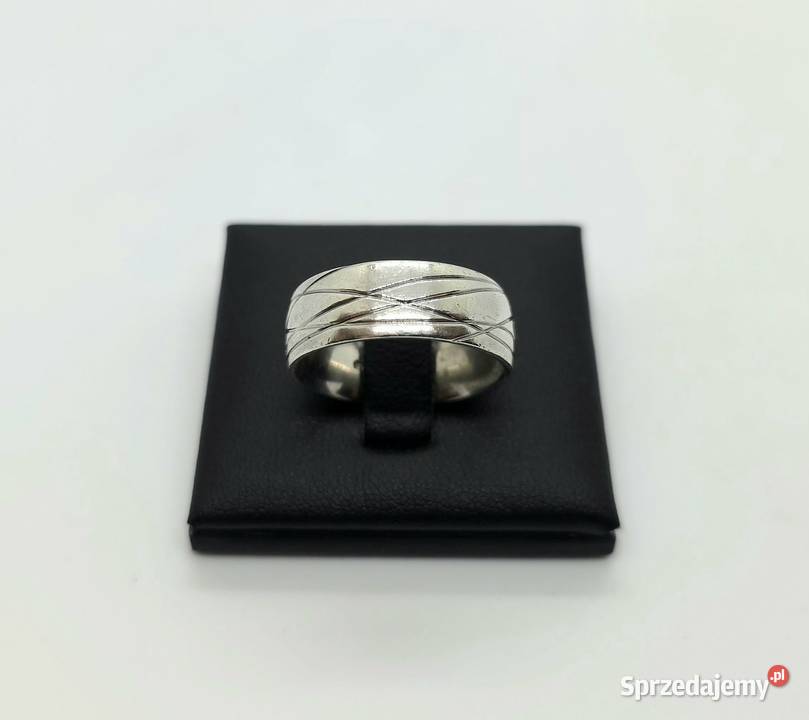 Srebrna obrączka próby 925 963g Rozmiar 20 srebro Elbląg