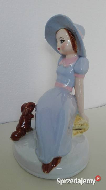 Figurka porcelanowa Dziewczyna z królikami sprzedam