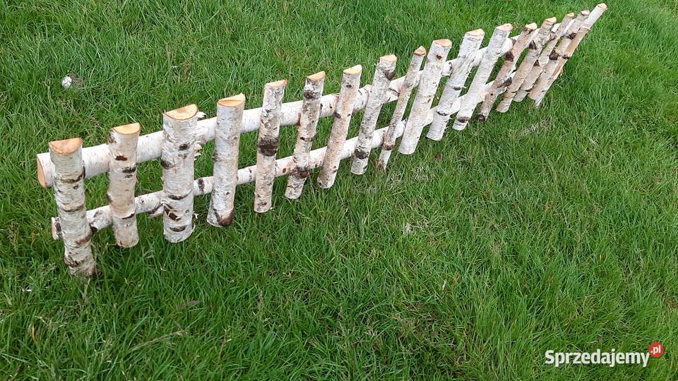 Płot płotek z brzoza płotki palisadaozdoba Leżajsk