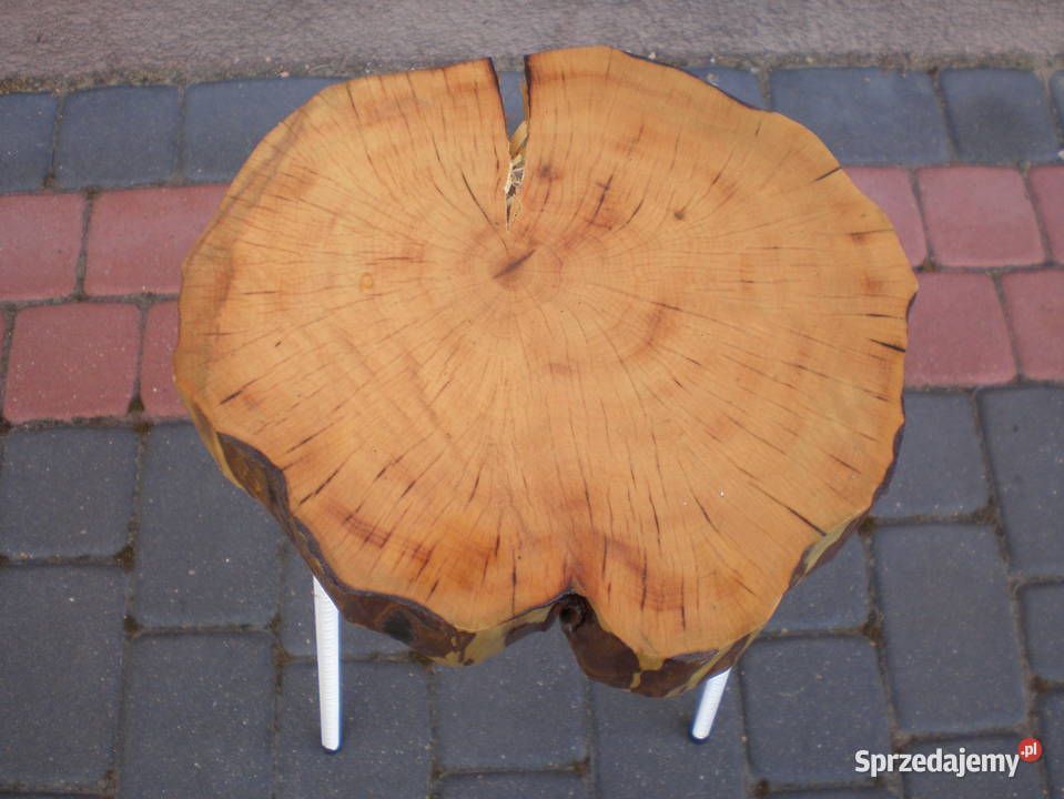 kwietik z plastra drewnametalowe nóżki 1cm