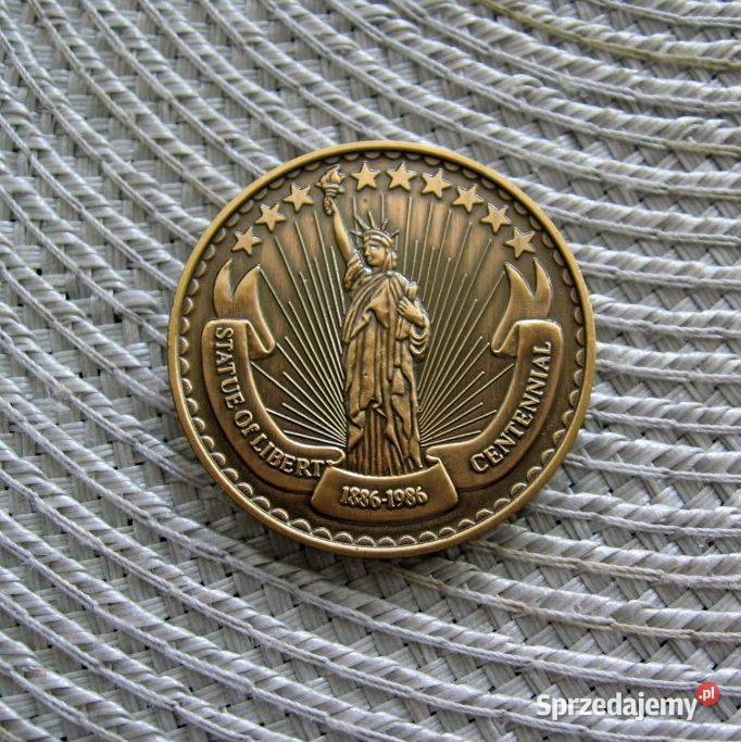 Medal USA 100 Rocznica Statuy Wolności Kalisz sprzedam
