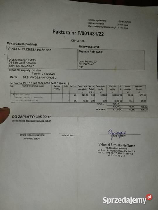Czujnik temperatury zewnętrznej Viessmann nowy kujawsko-pomorskie