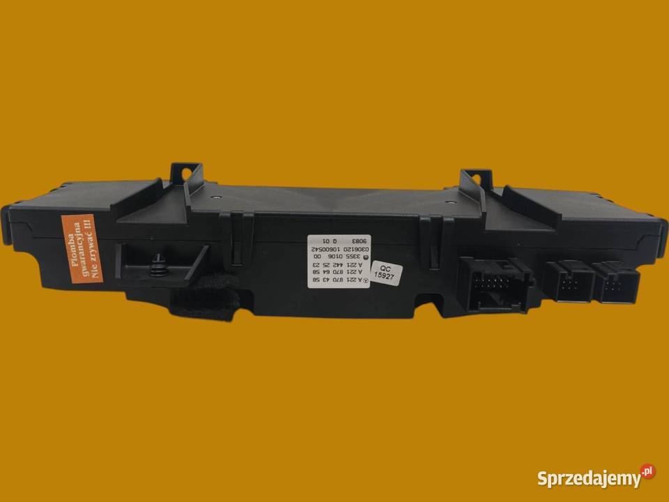 PANEL NAWIEWU A2218704358 MercedesBenz Sklasa V Panele sterowania, przełączniki