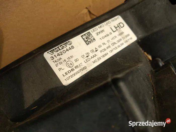 Lampa przednia Prawa Volvo V40 II Full led MID