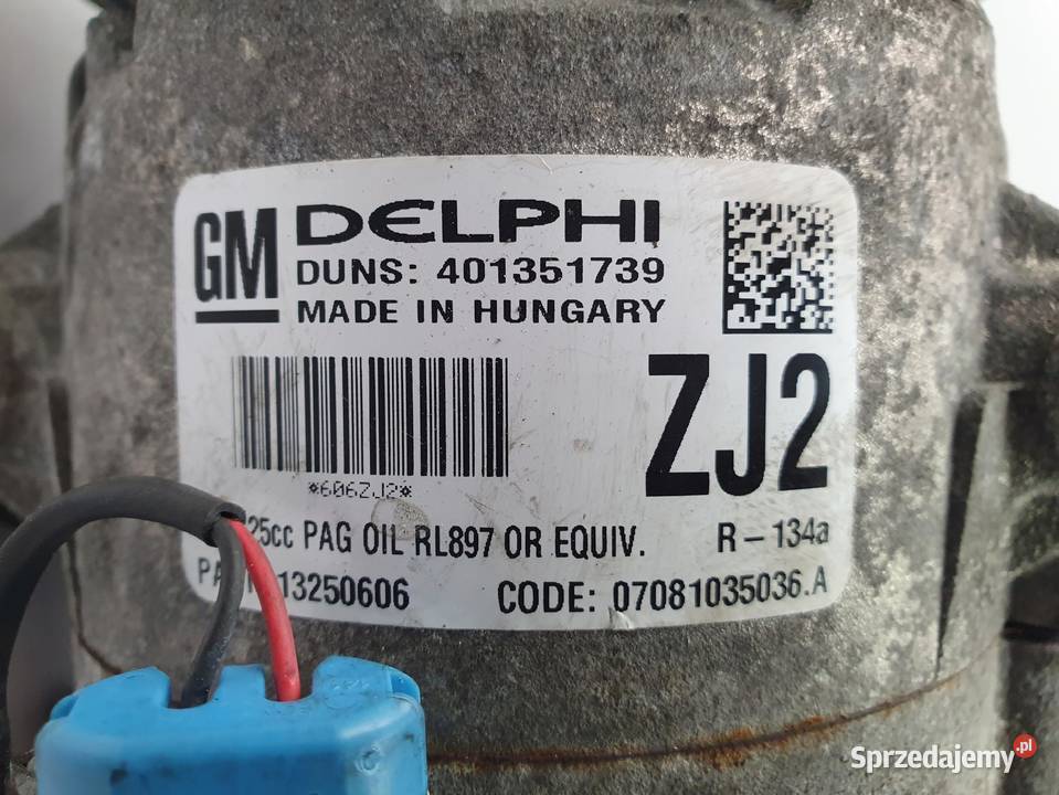 SPRĘŻARKA KLIMATYZACJI Opel Zafira B 17 CDTI lubelskie Chełm