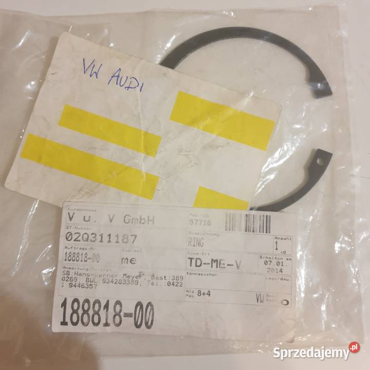 Uszczelniacz pierścień oring VW audi Porsche Ostrowiec Świętokrzyski