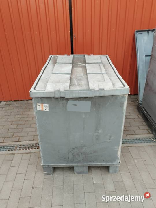 Pojemnik paletowy z pokrywą paleta plastikowa Gdańsk