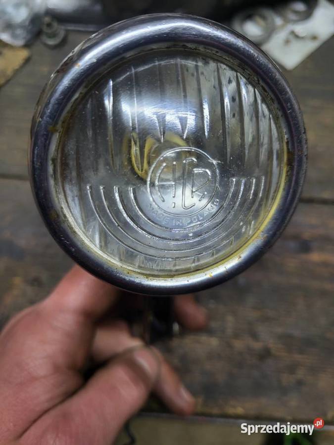 Stara lampa rowerowa HCP Hipolit Cegielski gnom podkarpackie Sokołów Małopolski