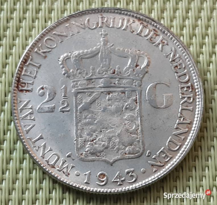 Moneta Kopia 2 GULDENA 1943 WILHELMINA 13 Pruszków