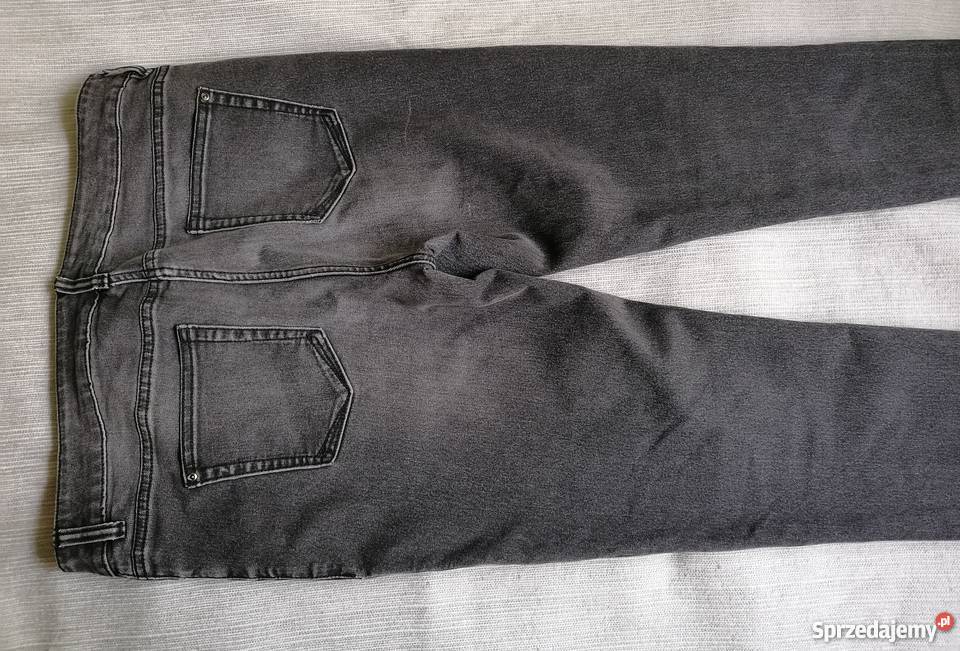 SPODNIE JEANSOWE SKINNY NEXT CIEMNO SZARE R 1644 Spodnie Łódź