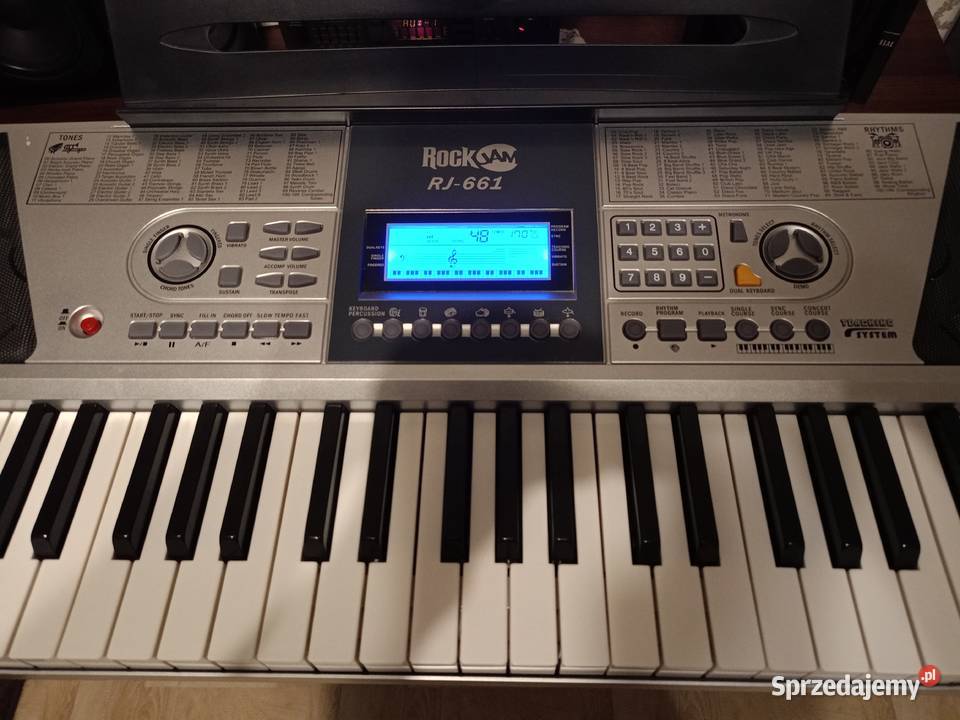 Keyboard RockJam w komplecie stojak statyw i Drawski Młyn