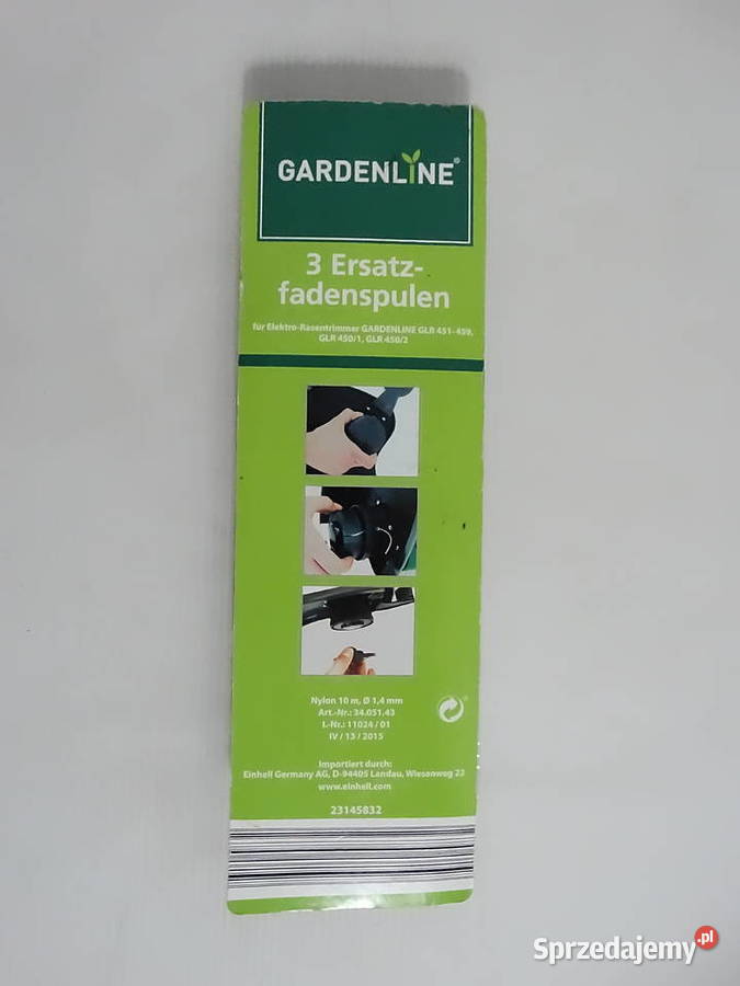 Zestaw 3 szpul z żyłką do podkaszarki Gardenline Biłgoraj