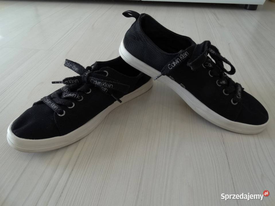 Buty Calvin Klein Sportowe Płócienne Czarne 38 inna podlaskie Łomża