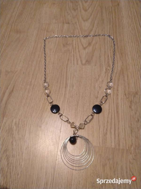 Długi naszyjnik wisiorek łańcuszek fashion