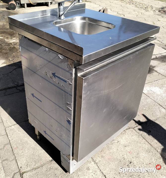 Zlew gastronomiczny 1komorowy z szafką 645x68x90