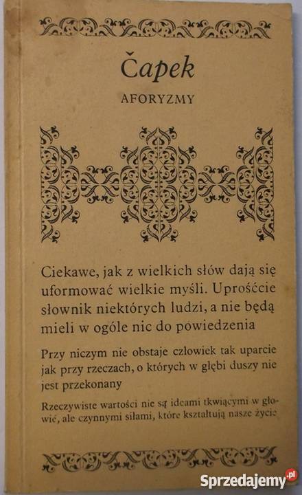 AFORYZMY CAPEK KAREL