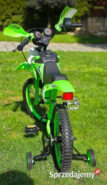 rower CROSS 16 zielonyczerwony dziecka