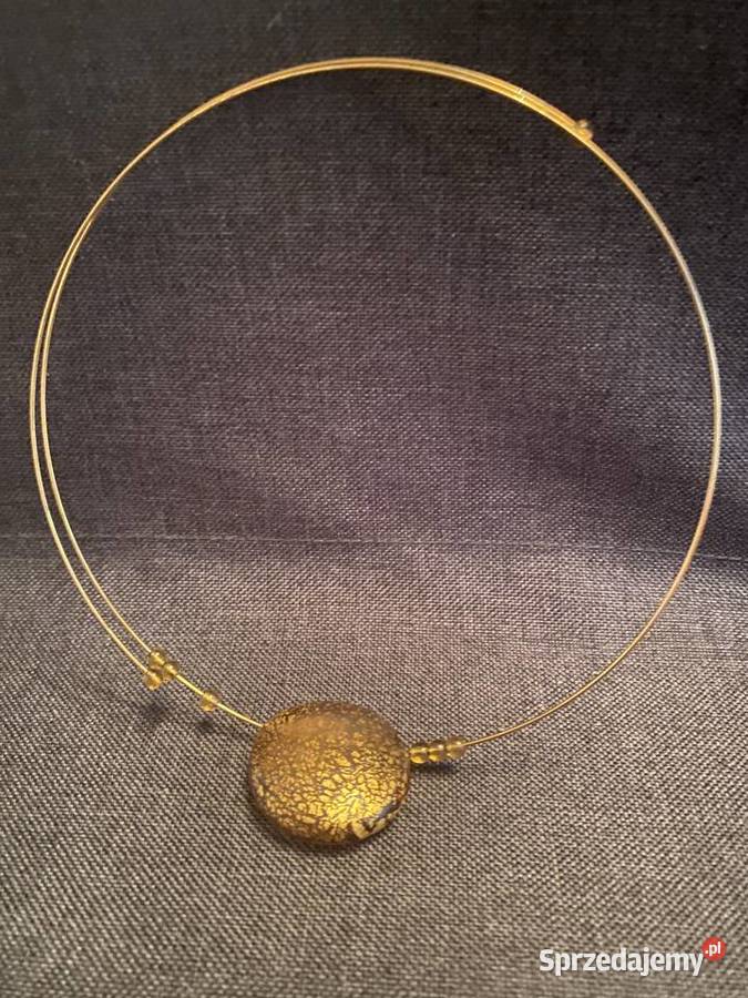 Naszyjnik z koralikami w kolorze złota mazowieckie Warszawa