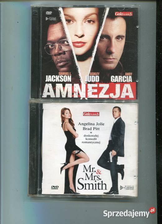 Amnezja i Mr Mrs Smith 2 filmy DVD Szczecin