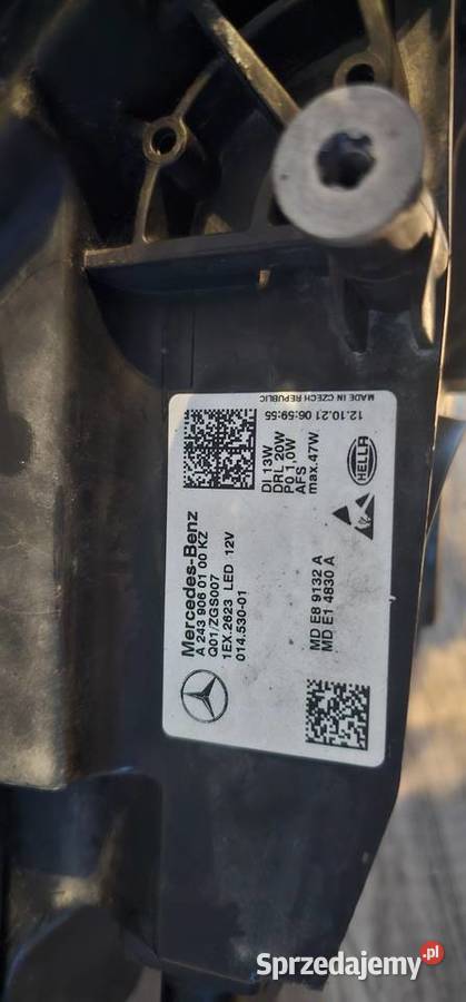 MERCEDES EQA EQB LAMPA LEWA PRZÓD PRZEDNIA osobowe dolnośląskie