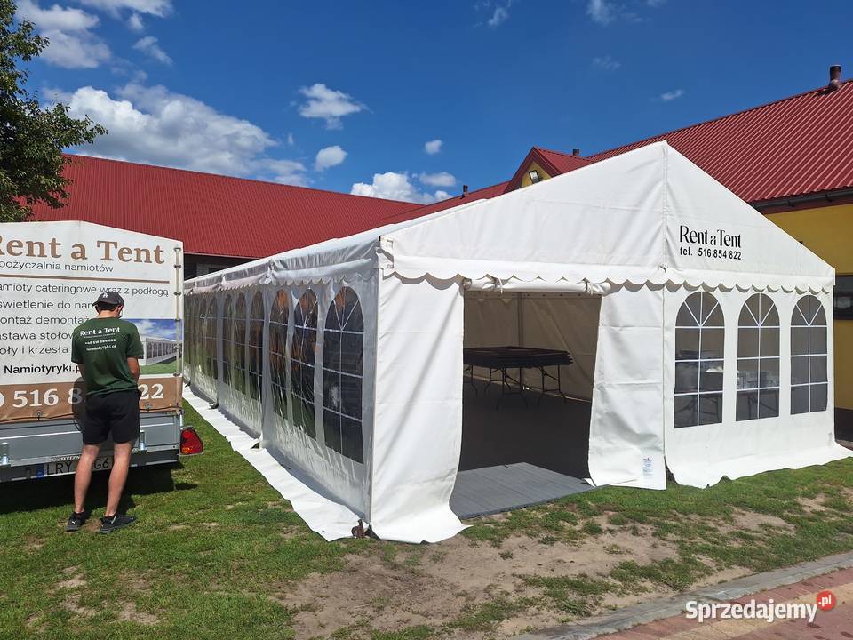 Namioty na urodziny w ogrodzie