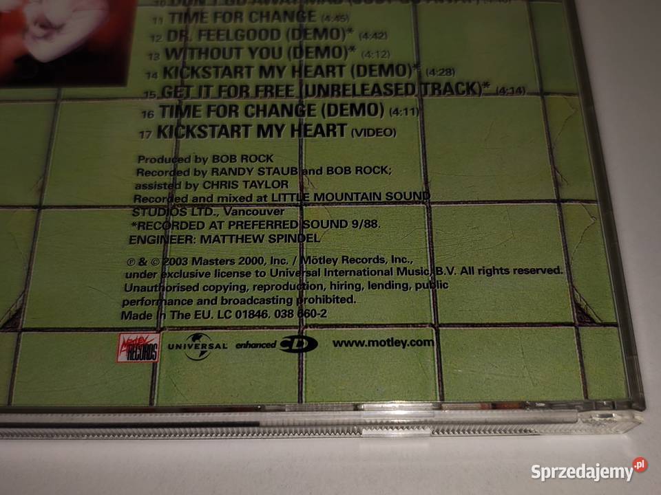 MOTLEY CRUE Dr Feelgood CD Siedlce