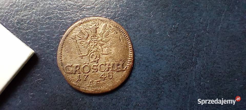 Stare monety 2 grosze 1748 Niemcy srebro Numizmatyka Lesko sprzedam