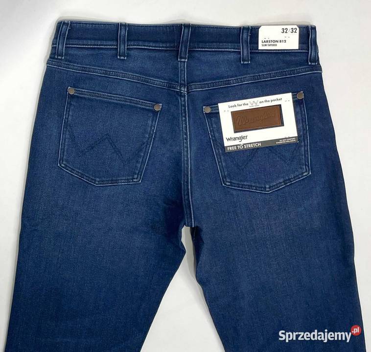 Spodnie męskie jeansy Wrangler Larston 812 Blue Rozmiar M Odzież i bielizna męska Lublin