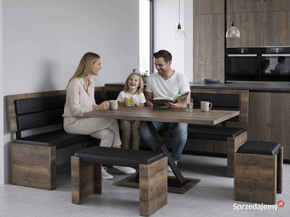 Narożnik kuchenny nowoczesny z schowkiem