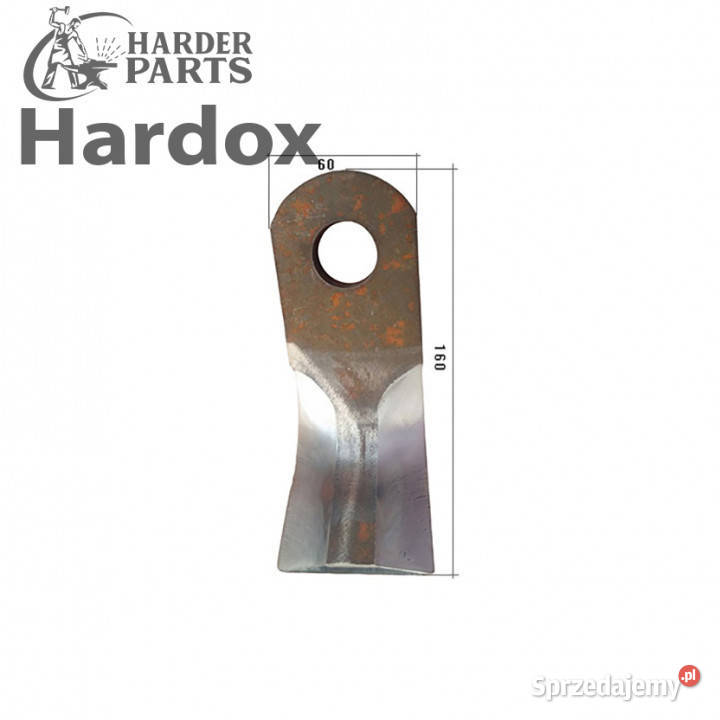 Nóż P/L HARDOX SIM100 części do glebogryzarki LECKRON