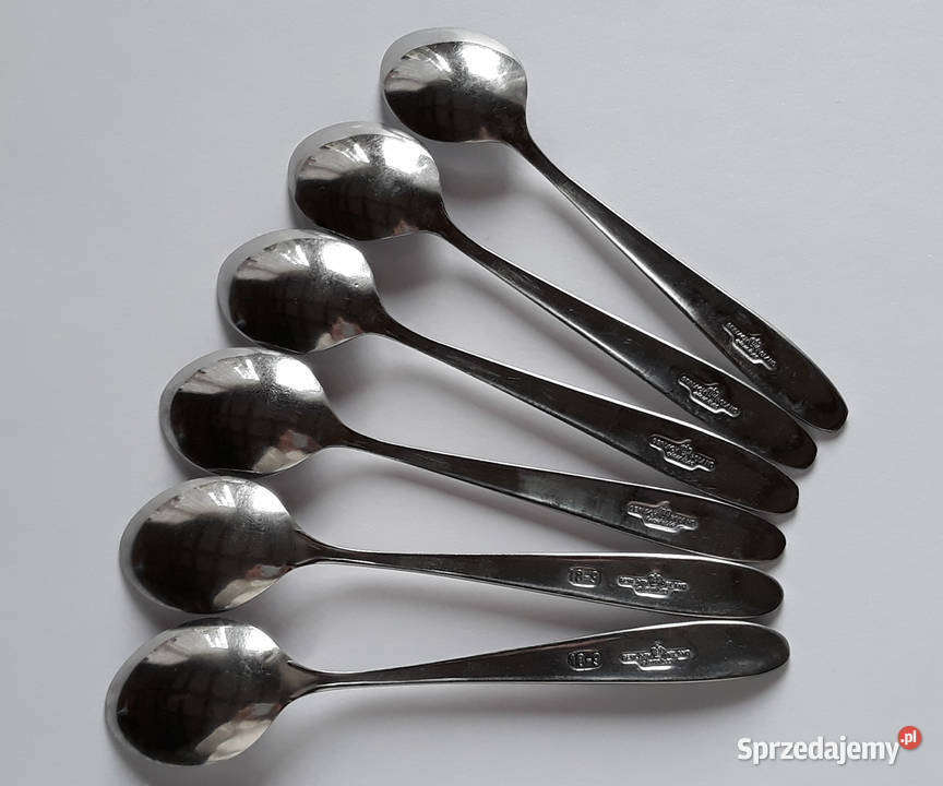 Łyżeczki do kawy mokki KŁOS Gerlach sztućce PRL Dąbrowa Górnicza