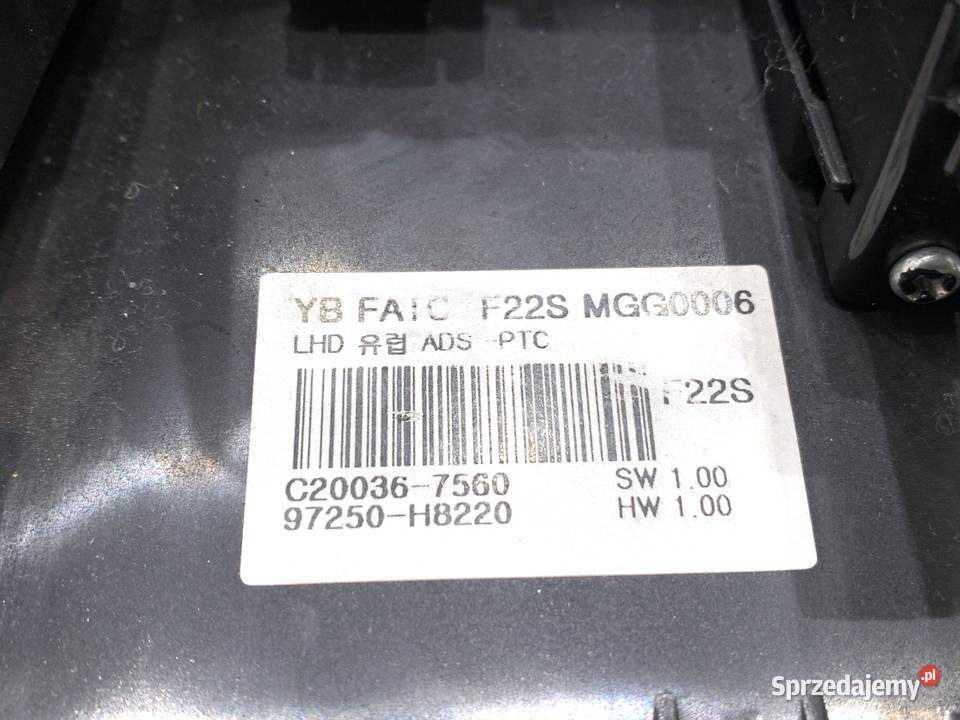 PANEL STEROWANIA NAWIEWU KIA RIO IV 97250H8220