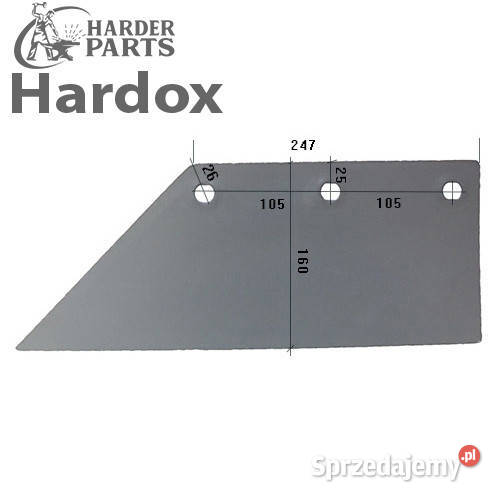 Lemiesz 300hektarów HARDOX 18103L części do nieuszkodzony podlaskie Suwałki