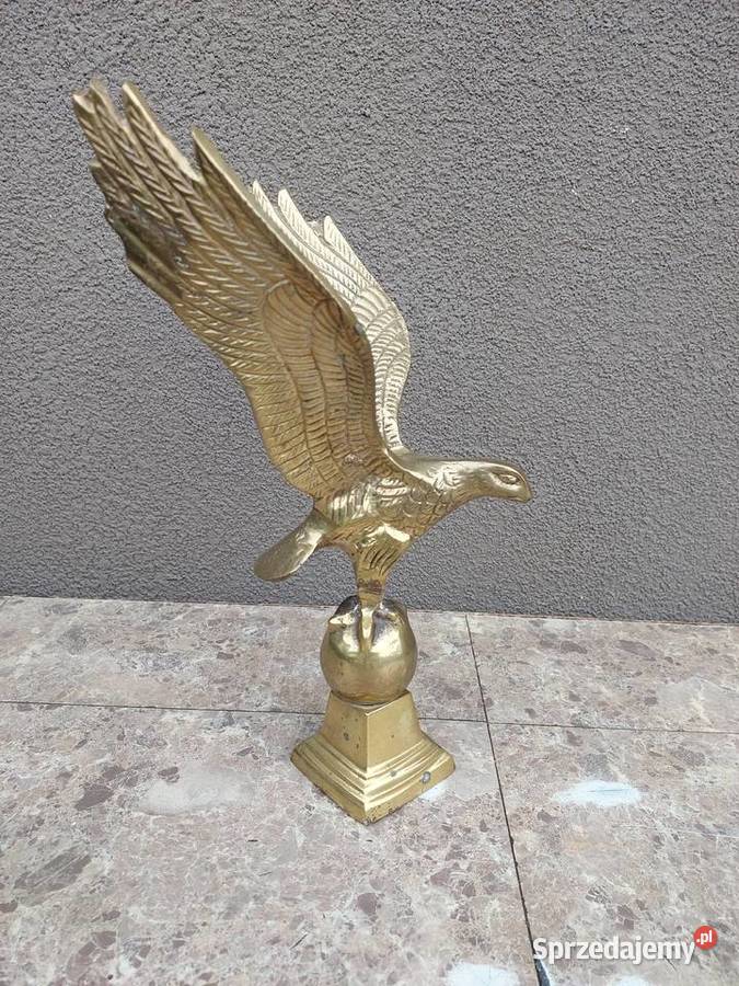 Orzeł stara figurka mosiądz 27 dekoracja ozdoba sprzedam