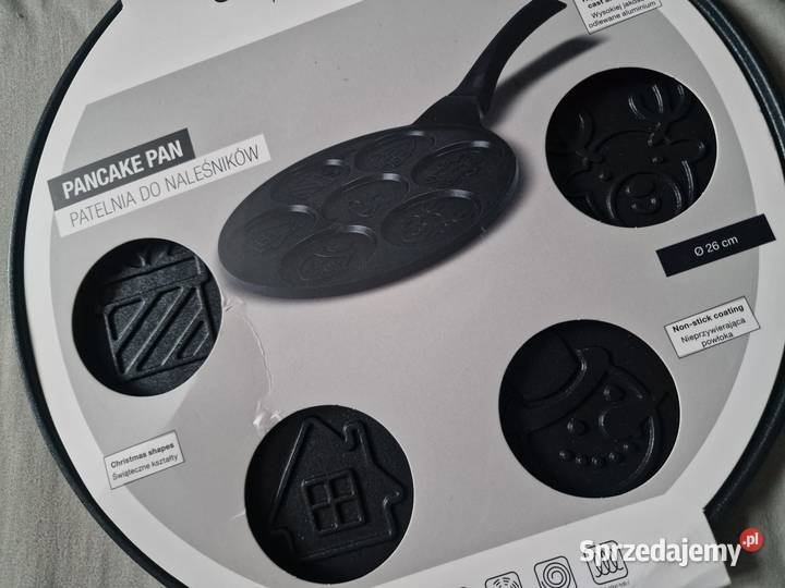 NOWA Patelnia świąteczna do naleśnikówpancakes czarny