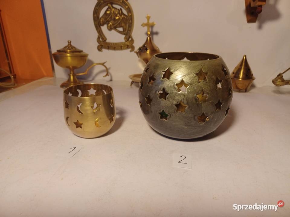 Mosiężny świecznik lampion Kolekcja Poznań sprzedam